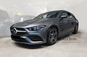 メルセデスベンツ CLA シューティングブレーク X118 リア バンパー プロテクター ガード/トリム カバー ゲート シル スポイラー シルバー 