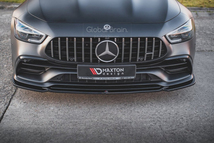 メルセデスベンツ AMG GT 53 フロント リップ スポイラー V1/ バンパー アンダー スプリッター エプロン バンパー ディフューザー_画像3