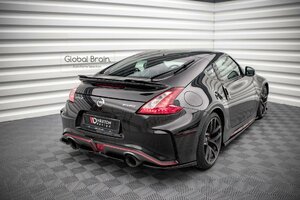 日産 フェアレディZ 370Z Z34 後期 Nismo リア サイド スプリッター スパッツ /サイド アンダー スポイラー バンパー ディフューザー