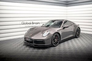 ポルシェ 911 992 カレラ 4S サイド スカート カバー スポイラー / サイド スプリッター ディフューザー アンダー ステップ エプロン