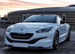 2013 プジョー RCZ 後期 フロント スプリッタ―/ フロント リップ スポイラー バンパー ディフューザー フラップ スカート エプロン トリム