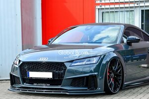  немедленная уплата Audi TT 8S S линия / TTS поздняя версия передний спойлер "губа" / передний сплиттер бампер фартук диффузор 