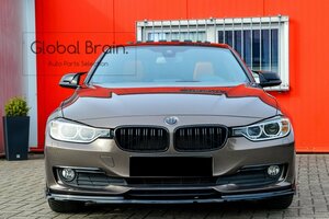 BMW 3シリーズ F30 F31 前期 ラグジュアリー フロント リップ スポイラー +ウィングレット/スプリッター アンダー エプロン ディフューザー