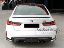 BMW M3 G80/ M4 G82 G83 カーボン リア サイド スプリッタ―/ リア スパッツ スポイラー バンパー トリム アンダー ディフューザー_画像3