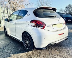 即納 プジョー 208 GTi A9 リア サイド スプリッター / リア スパッツ バンパー スポイラー アンダー ディフューザー フラップ