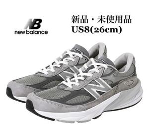 NEWBALANCE ニューバランス M990GL6 990V6 グレー メンズスニーカー US8