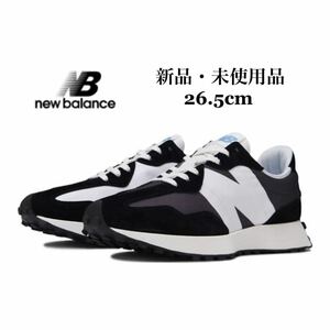 NEWBALANCE ニューバランス U327 LC ブラック ホワイト メンズ スニーカー 26.5cm