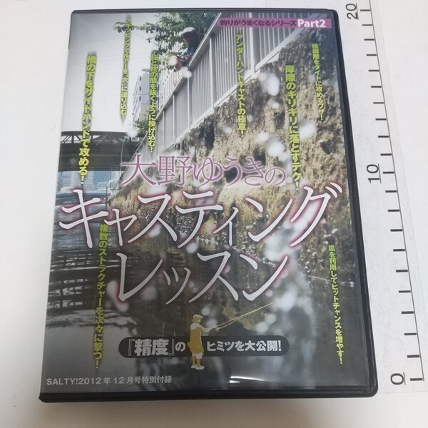 送料無料 大野ゆうきのキャスティングレッスン 精度のヒミツを大公開 DVD シーバス 橋脚際・岸際を攻める ピン撃ち