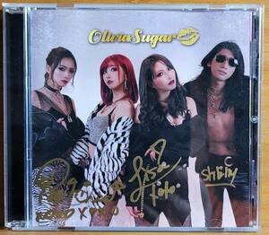 【サイン入り】Olivia Sugar オリビア・シュガー　1stアルバム　メンバーサイン、お手紙、ステッカー付き　ケース破損