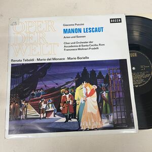 LP 独DECCA テバルディ　プッチーニ　マノンレスコー