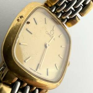 14517/ OMEGA DE VILLE オメガ デビル ゴールド文字盤 レディース 腕時計