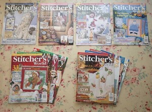 45501/アメリカ 刺繍・クロスステッチ Stitcher's World The Stitchery Magazine 13冊セット 刺しゅう フローラル クリスマス