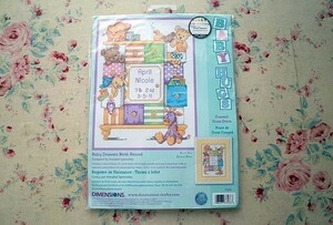 69180/刺繍キット Dimensions Counted Cross Stitch アメリカ刺しゅう クロスステッチ 未開封・未使用品 図案 クロス スレッド Baby Hugs