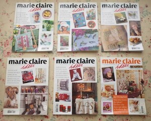 45283/Marie Claire Idees 6冊セット マリクレール・イデー 1991-1999年 フランス手芸誌 クロスステッチ 刺繍 編み物 パッチワーク