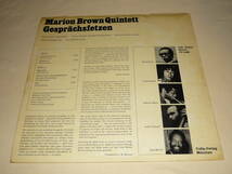 Marion Brown / Gunter Hampel / Gesprchsfetzen ～ Germany / 1968年 / Calig CAL 30 601_画像2