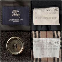 美品 30万超 カシミヤ 脱着チェックライナー 裏地ホース刺繍 バーバリー ステンカラーコート Ｍ 黒 BURBERRY アウター ジャケット ブルゾン_画像9