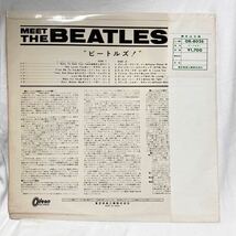 【矢印帯付！】激レア!ミート・ザ・ビートルズ Meet The Beatles 補充票付　赤盤　odeon OR-8026 LP ペラジャケ john lennon OBI JPN_画像2