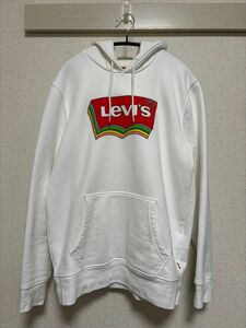 LEVI'S スウェットパーカー Mサイズ 裏起毛 ホワイト