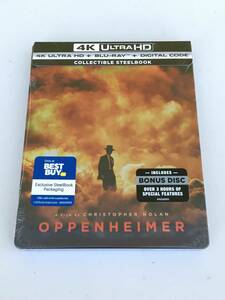 北米版 Best Buy ベスト・バイ 限定 スチールブック仕様 オッペンハイマー OPPENHEIMER 4K UHD + Blu-ray 3枚組 クリストファー・ノーラン