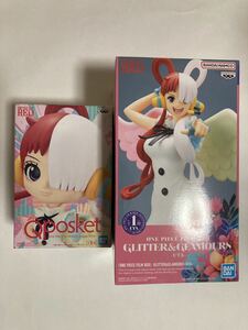 ◆ ワンピース 『ONE PIECE FILM RED』 GLITTER&GLAMOURS & Q posket -UTA- ウタ 2種セット フィギュア プライズ 新品 未開封