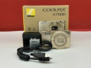≡ Nikon COOLPIX S7000 コンパクトデジタルカメラ 動作確認未確認 レンズ動作不良 ジャンク品 ニコン