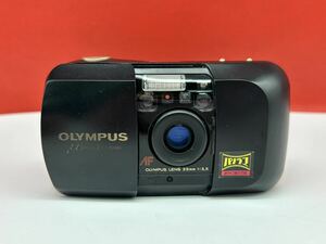 ≡ OLYMPUS μ［mju:］PANORAMA LENS35mm f3.5 コンパクトフィルムカメラ シャッター、フラッシュOK オリンパス