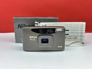 ≡ Nikon AF600 PANORAMA QUARTZ DATE Lens 28mm 1:3.5 Macro コンパクトフィルムカメラ シャッター、フラッシュOK 動作確認済 ニコン