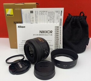 ■防湿庫保管品 Nikon AF-S DX NIKKOR 35mm F1.8G 単焦点 標準レンズ 動作確認済 カメラ ニコン