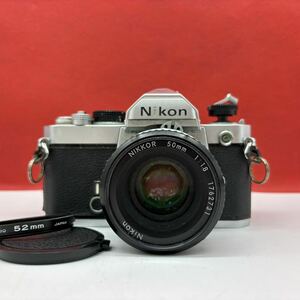 ◆ Nikon FM フィルムカメラ 一眼レフカメラ ボディ NIKKOR 50mm F1.8 Ai レンズ シャッターOK 現状品 ニコン