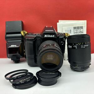 ◆ 防湿庫保管品 Nikon F90X フィルムカメラ 一眼レフカメラ ボディ AF NIKKOR 70-210mm F4-5.6 / 35-70mm F2.8 レンズ 動作OK ニコン