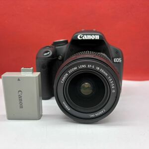 ◆ Canon EOS Kiss X3 デジタル一眼レフカメラ ボディ EF-S 18-55mm F3.5-5.6 IS レンズ 通電確認済 ジャンク キャノン