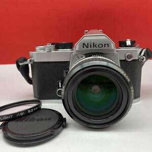 □ Nikon FM ボディ フィルムカメラ 一眼レフカメラ NIKKOR 28mm F2.8 Ai レンズ 動作確認済 シャッター、露出計OK ニコン