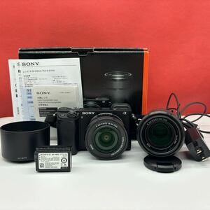 ◆ SONY α6400 ミラーレス一眼レフカメラ ボディ E PZ 16-50mm F3.5-5.6 OSS / E 55-210mm F4.5-6.3 OSS レンズ 動作確認済 ソニー