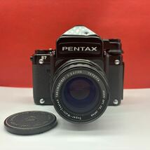 ◆ PENTAX 67 TTL 中判フィルムカメラ ボディ Super-Multi-Coated TAKUMAR/6×7 F2.4/105 レンズ 通電確認済 露出計動作OK ペンタックス_画像1