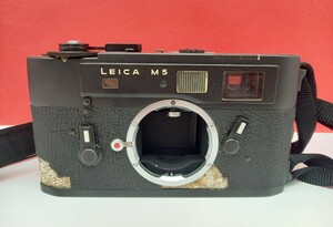 ■ Leica M5 ブラック ボディ 前期 レンジファインダー フィルムカメラ シャッターOK 現状品 ライカ