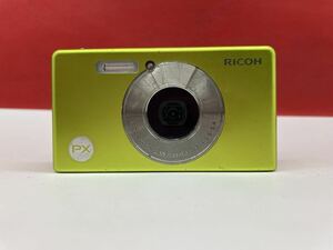 ＊ RICOH PX コンパクトデジタルカメラ デジカメ ZOOM LENS 5× f=5-25 1:3.9-5.4 グリーン カーキ リコー 