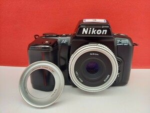 ■ Nikon F-601 QUARTZ DATA ボディ NIKKOR 45mm F2.8P レンズ 動作確認済 シャッターOK フィルム一眼レフカメラ ニコン