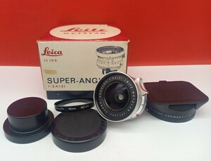 ■防湿庫保管品 LEITZ WETZLAR SUPER-ANGULON スーパーアンギュロン 21mm F3.4 カメラ レンズ 付属品 Leica ライカ ライツ