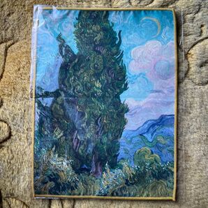 新品 ゴッホ展 ハンカチ ゴッホ VanGogh《糸杉》(部分)