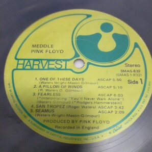 US ORG盤LP/PINK FLOYD ピンクフロイド/MEDDLE おせっかい/US HARVEST SMAS-832の画像9