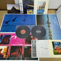 LPセット/PINK FLOYD ピンク・フロイド/THE DARK SIDE OF THE MOON 狂気＆WISH YOU WERE HERE 炎 ポスター＆カード付/EMS-80324/SOPO-100_画像1