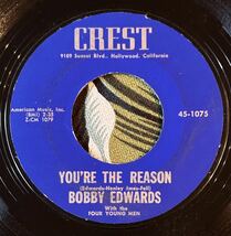 Bobby Edwards With The Four Young Men US Original 7inch I'm A Fool For Loving You / You're The Reason .._画像1
