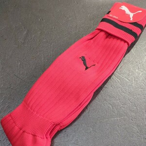  Puma PUMA футбол футзал чулки 22~24cm носки носки bla Klein Junior красный Logo вышивка ( чёрный ) / сделано в Японии 