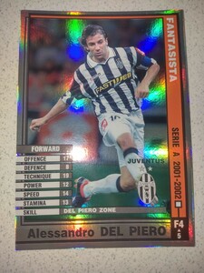 AlessandroDELPIERO(アレッサンドロ・デル・ピエロ：ユベントス・FANTASISTA)WORLD CLUB ChampionFootball（WCCF）SERIE A 2001-2002 F4/5