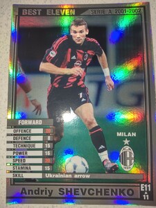 Andriy SHEVCHENKO(アンドリー・シェフチェンコ：ミラン・BEST ELEVEN)WORLD CLUB Champion Football（WCCF）SERIE A 2001-2002 E11/11