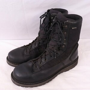 ダナー US 10.5 D DANNER STALWART レザー×ナイロン 黒 ブラック ブーツ ゴアテックス ブーツ 中古 古着 eb1150