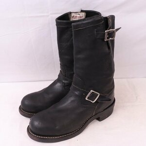  Chippewa 8 1/2 D / 26.5cm ранг USA производства steel tu27863 engineer boots 11 дюймовый черный чёрный Chippewa кожа натуральная кожа б/у одежда б/у eb1159