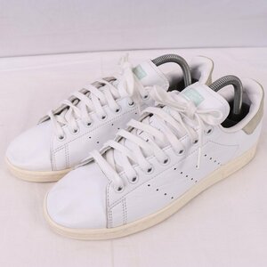 STAN SMITH 25.0cm/adidas スタンスミス アディダス スニーカー 白 ホワイト モスグリーン 中古 古着 レディース ad4723