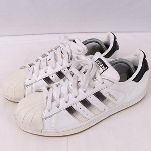 SUPERSTAR TRAINERS 28.0cm/adidas スーパースタートレーナー アディダス スニーカー ホワイト 黒 グラデーション 中古 古着 メンズ ad4722