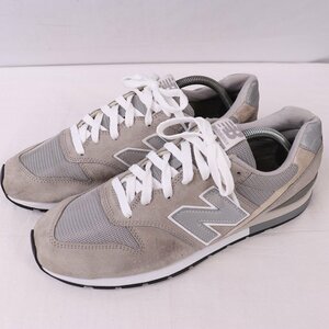 996 ニューバランス 28.0cm/new balance グレー 灰色 白 中古 古着 スニーカー メンズ yy8634